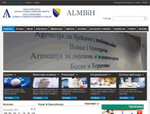 Tablet Screenshot of almbih.gov.ba